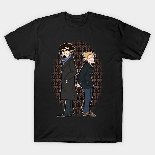 Sherlock and Watson T-Shirt by quietsnooze